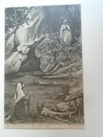 D196212  Lourdes - A jelenés    -1910  régi képeslap -küldve Wimmer Károly káplánnak Veszprém