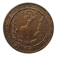 National Hungarian hunting protection association 1881 (hubertus) plaque