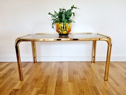 Vintage coffee table, glass table