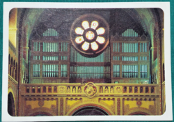 Szeged , Fogadalmi templom, orgona, postatiszta képeslap