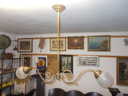 Antique copper billiard lamp