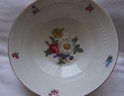 Bavarian tircshenreuth side dish with rose pattern