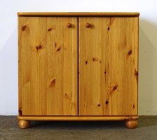 1N786 pine chest of drawers with two doors and shelves 77 x 80 x 45 cm