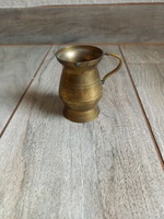 Old small copper jug/cup (7x5 cm)