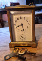 Antique table traveling alarm clock