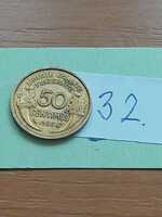French 50 centimeter 1936 aluminum-bronze 32.