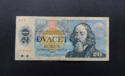Czechoslovakia 20 kroner, koron 1988, f