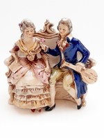 Baroque pair, German porcelain