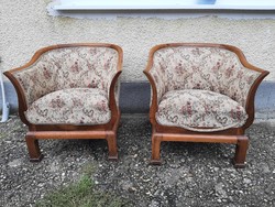 Incredibly rare, beautiful original Biedermeier spring armchair in preserved condition