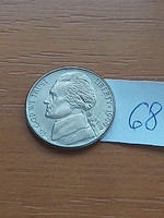 USA 5 cents 1999 d, jefferson 68.