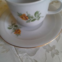 Yellow rose kahla coffee cup