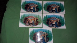 Retro színes keresztény postatiszta karácsonyi képeslapapok 5 db EGYBEN a képek szerint  12.
