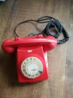 Piros tárcsás telefon retro CB76MM