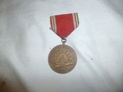 Régi önkéntes tűzoltó kitüntetés 5 éves szolgálat 1958