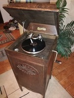 Charlypfon antik működő zeneszekrény gramofon 1900 évek elejéről, videóval