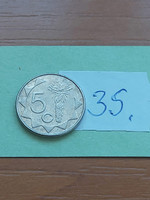 Namibia 5 cents 2009 aloe plant 35.