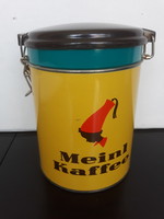 Régi Julius Meinl fém kávés doboz