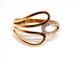 Rozé arany köves gyűrű (ZAL-Au112018)