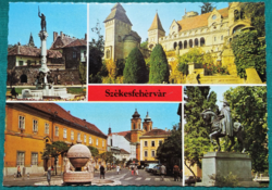 Székesfehérvár, details, postal clean postcard, 1982