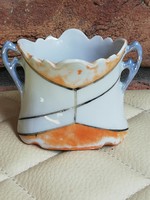 Antique toothpick holder - luster-glazed porcelain