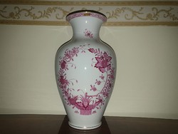 Large Herend Indian basket pattern vase 32cm