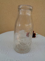 Antique milk bottle, children's milk, dairy industry 13.5 cm