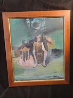 Original ruttka ferenc: úfonota oil wood fiber 1985