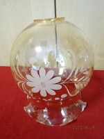 Cream-colored glass shade, for chandelier, two pieces, height 18 cm. Jokai.