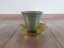 Antique zsolnay eosin cup