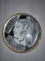 Hollóházi Saxon Ender wall plate decorative plate 20 cm