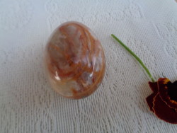 Alabaster, turned egg, 7 cm