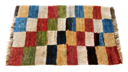Gabbeh hand-knotted modern carpet 150x90cm