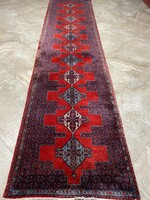 Iran senneh különleges perzsaszőnyeg 382x90 cm