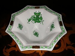 Herend green Apponyi 8-angled tray