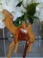 Wooden carved camel