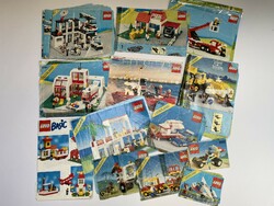 Old lego legoland town assembly booklets descriptions - !Bad condition!