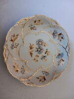 Zsolnay cornflower, richly painted cake plate 16 cm, flawless, new