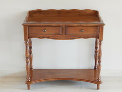 Console table made of cherry wood with two drawers, 85 x 36 cm, height 77 cm.