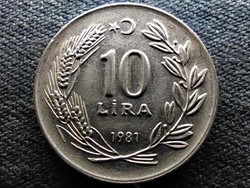 Republic of Turkey (1923-) 10 lira 1981 (id66595)