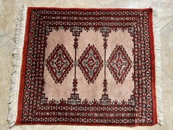 Pakistan bokhara 3ply carpet 75x62cm