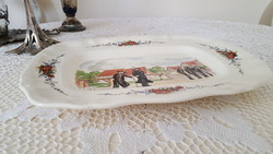 Régi,Sarreguemines "Obernai"sültes,pecsenyés tál