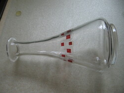 Antique art deco patterned serving glass, bottle, 1/l