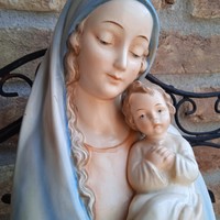 Mária  kis Jézussal kerámia fali dísz