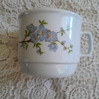 Zsolnay blue peach flower tea cup