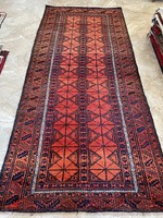 SZ619 Antik különleges afgan szőnyeg 313x134cm