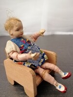 Doll house antique doll