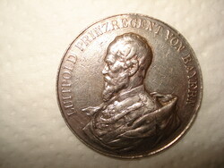 Bajor hercegi ezüstérem 1895. Az 1870/71 -es csata jelenettel.