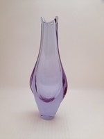 Purple zelezny brod sklo glass vase, miroslav klinger? The 60's