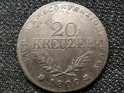 Austria andreas Hofer uprising Tyrolean silver 20 penny 1809 (id39558)