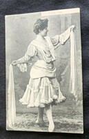 FEDÁK SÁRI ZSAZSA PRIMADONNA SZINÉSZNŐ SZÍMŰVÉSZ ERDETI KORABELI FOTÓ LAP 1902